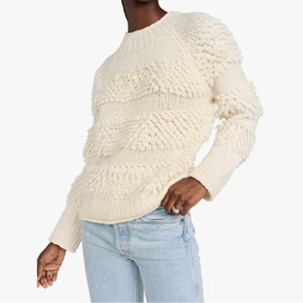 Faherty Polly Sweater Baby Alpaca Blend large